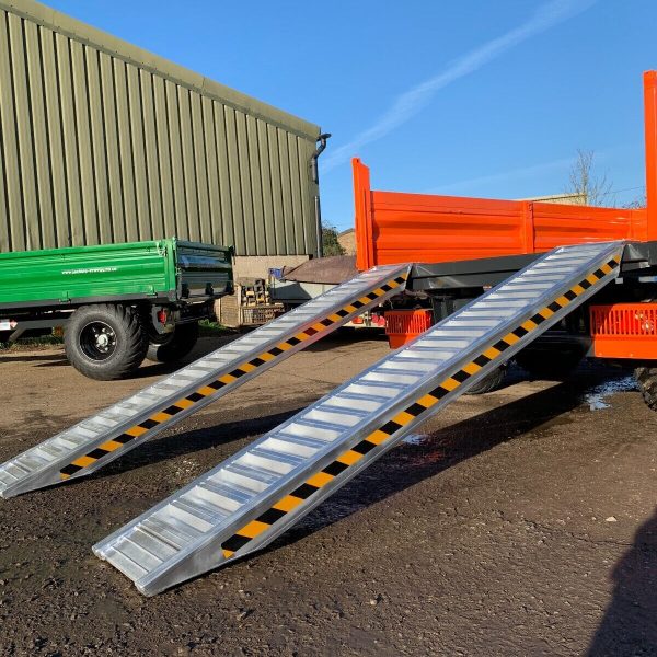 Rampas aluminio 2000 kg 3 metros para mini excavadora