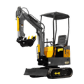Excavadora 1 Tonelada Giratoria  Motor Koop de 1 Cilindro