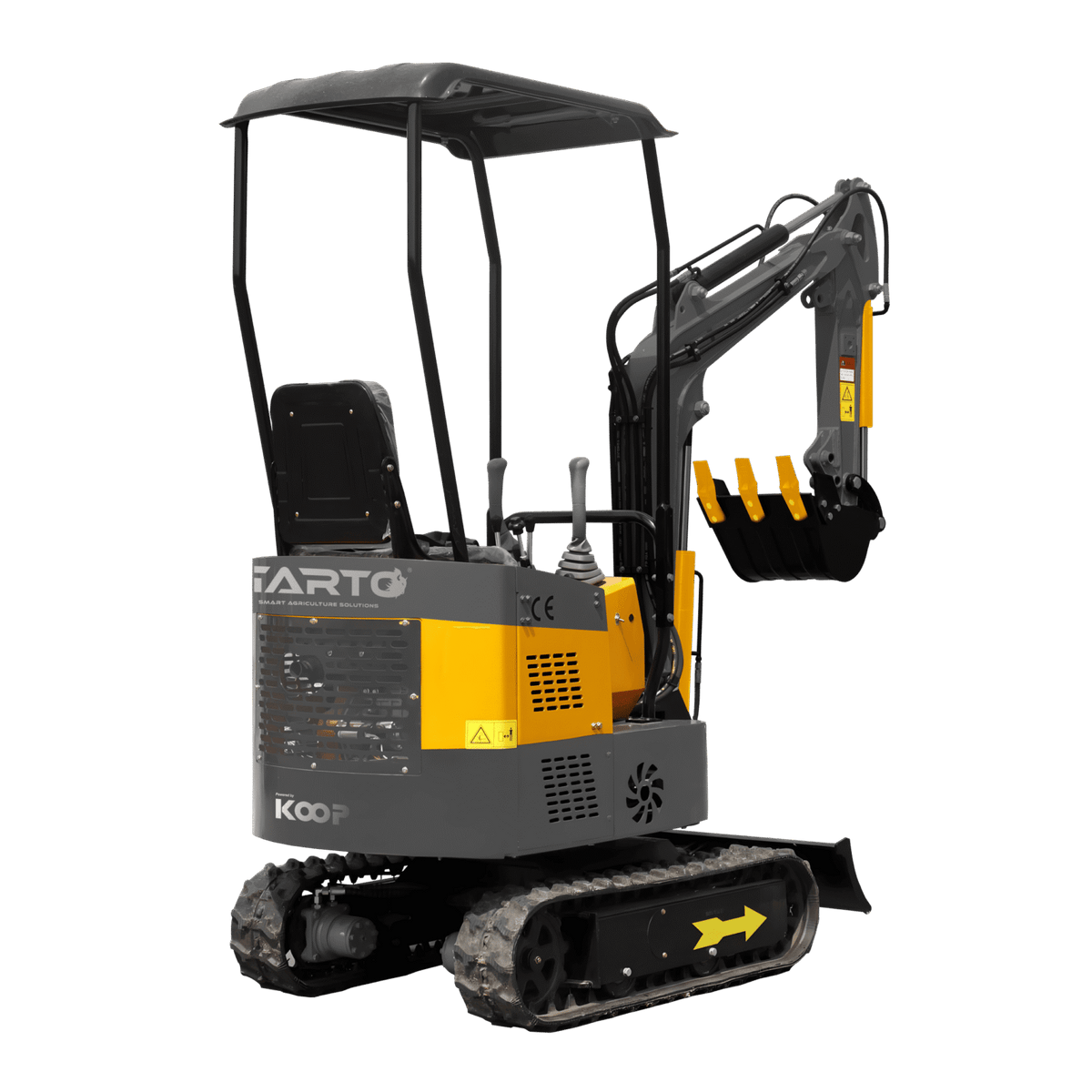 Excavadora 1 Tonelada Giratoria  Motor Koop de 1 Cilindro