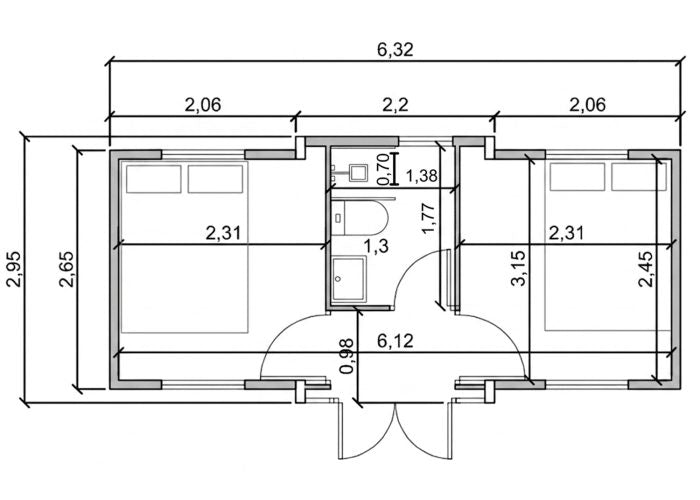 Casa Expandible Prefabricada Modular 18m container house