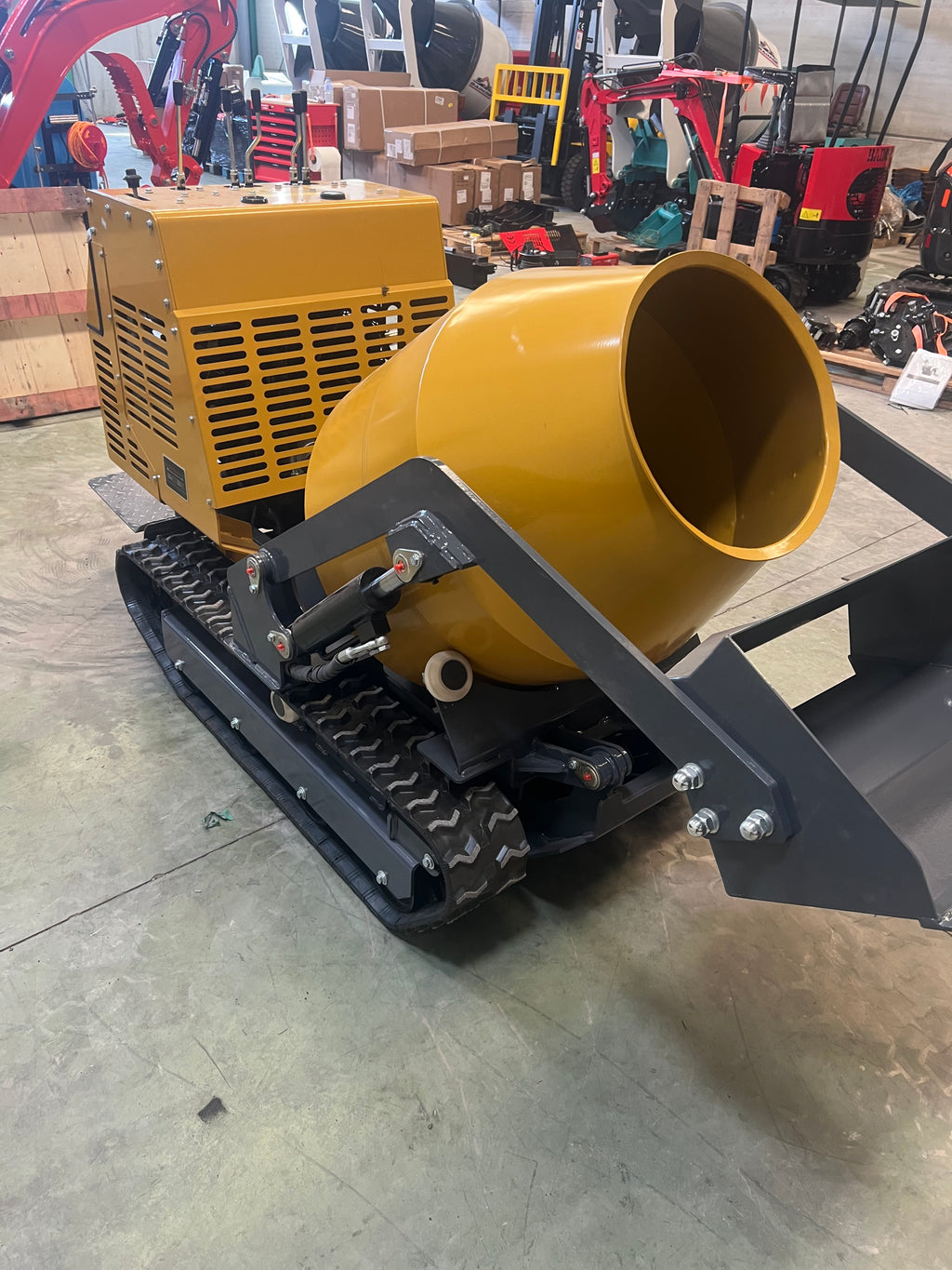 Dumper Hormigonera de orugas 200L autocargable